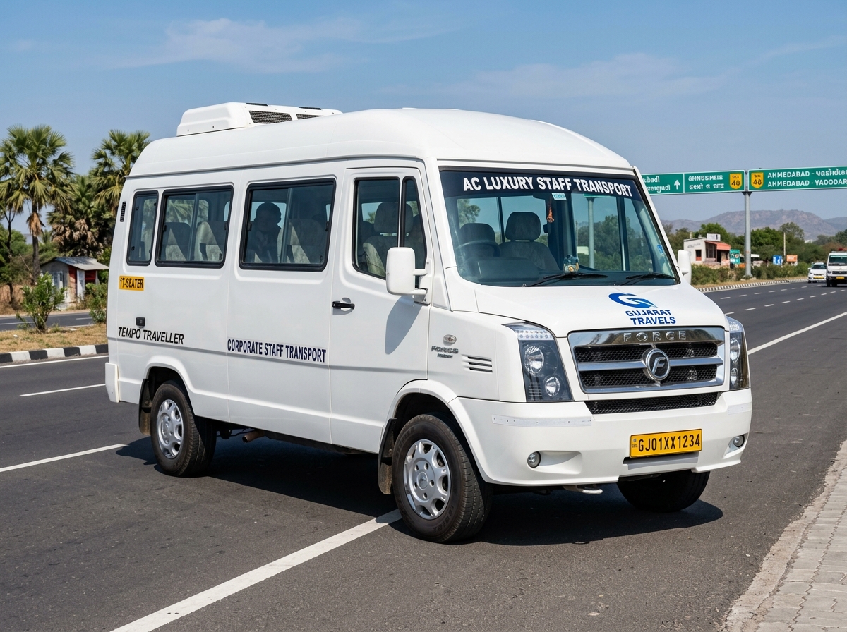 Force Tempo Traveller 17 Seater AC passenger van - Agna Transline
