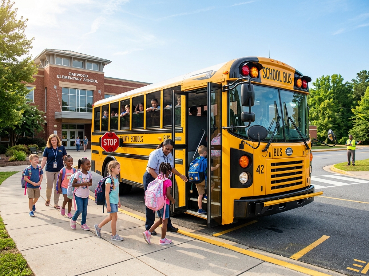 Safe school bus student transportation